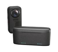 Cargador de batería para Insta360 X6 Cámara Concentrador de Carga Rápida de Doble Ranura Caja de Almacenamiento de Carga de Batería Portátil para Insta360 X6 Accesorios de Cámaras