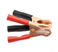 Cargador de batería para valla de panel solar para coche, barco, clips de 50 A, abrazaderas de batería resistentes de hierro chapado en cobre para conector (2 unidades)