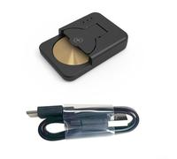 Cargador de batería portátil tipo C con botón recargable para LIR1025 LIR1220 LIR1254 LIR1620 LIR1632 LIR2016 LIR2025 LIR2032 LIR2430 LIR2450 con múltiples protecciones inteligentes (negro)