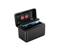 Cargador de batería rápido para Insta360 X4, estación de almacenamiento de carga de batería portátil rápida de 2 canales con ranuras para tarjetas SD Misro (solo hub de cargador X4)