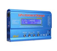 Cargador de Batería RC, Cargador Equilibrado de Batería, Descargador de Batería de 80 W para NiMH Li-Fe Li-Ion LLiPo (Nuevo iMAX B6 Pantalla LCD Digital RC Lipo NiMh01)