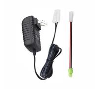 Cargador de batería RC para paquetes de baterías NiMH/NiCd de 9.6 V, 8.4 V, 7.2 V, cargador inteligente de enchufe de CA de 500 mA con conector Tamiya estándar para pasatiempos RC
