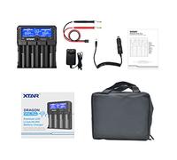 Cargador de batería recargable: XTAR Dragon VP4L Plus 18650 21700 cargador para 3,6 V/3,7 V Li-ion, 1,2 V AA/AAA NI-MH y 11,1 V 3S. Compruebe la salud de su batería