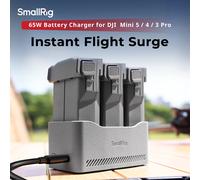Cargador de batería SmallRig 6501 de 65 W para DJI Mini 5 / 4 / 3 Pro