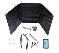 Cargador de batería solar, 200 W, cargador de panel solar, 12 - 24 V, automático, plegable, impermeable, flexible, para exteriores, camiones, barcos, viajes