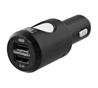 Cargador De Batería T'nb 2 Usb Conectable Al Encendedor De Cigarrillos Con Funciones