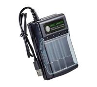 Cargador De Batería USB De 4 Ranuras Para AA AAA - Estación De Carga Doméstica Individual | Cargador?e Batería Universal Inteligente Con Indicadores LED | Para Pilas Recargables AA AAA,
