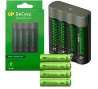 Cargador De Batería USB GP AA / AAA + 4 Baterías AAA De 950mAh Carga Rápida