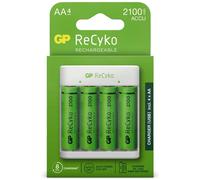Cargador De Batería USB GP AA / AAA + 4x Batería AA ReCyko 2100mAh Mignon LR06