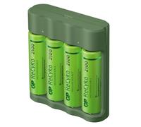 Cargador De Batería USB GP AA / AAA + 4x Batería AA ReCyko 2100mAh Mignon LR06