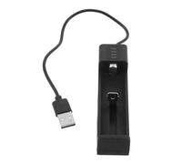Cargador de Batería USB Portátil Carga Estable Negro Metal y Plástico | Diseñado para Baterías, Uso en Peluquerías y Viajes, Carga Puerto, Compatible Varias Marcas