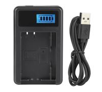 Cargador de batería USB portátil y conveniente con pantalla LCD, indicador de estado de carga para Olympus Stylus XZ2iHS Nikon1J1S1V3Sony NP FT1,