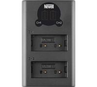 Cargador de baterías Newell DL-USB-C NP-W126 doble canal con pantalla