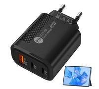 Cargador de Bloque rápido - Bloque de Carga de teléfono con Cargador de Pared rápido - Tipo-c Bloque de Carga del teléfono de QC3.0 2PD 40W incombustible para el hogar, Coche, Celular, Banco