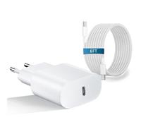 Cargador de Carga rápida para iPhone 16/16 Pro/16 Pro Max/16 Plus/15/15 Pro/15Pro Max/15 Plus,27W 30W USB C,Adaptador de Corriente con Cable de 6FT