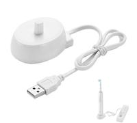Cargador de cepillo de dientes para Braun Oral-B Pro 600, P2000, P4000, P6000, P7000, DB4510, D10, D12, D16, D20, D34 Base de carga de cepillo de dientes eléctrico, adaptador de carga USB para