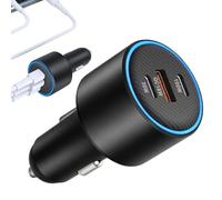 Cargador de Coche | 130W Inteligente, y Portátil | Adaptador de Alimentación para Coche | Compatible Con Smartphones, Tabletas, Portátiles, Vehículos, Camiones y RV