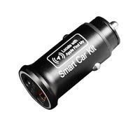 Cargador de Coche 2 en 1 con Localizador GPS Integrado, Compatible con “Find My” iOS, Seguimiento en Tiempo Real, Antirrobo, Doble Puerto USB-C y USB-A, Carga Rápida para Vehículos, Localizador Oculto