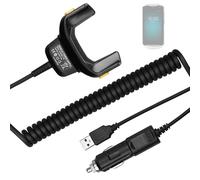 Cargador de coche 2 en 1 para escáner Zebra TC51 con cable USB, cable de transferencia de datos para Zebra TC51 TC52 TC56 TC57 TC510 TC510K TC52X TC520L carga rápida con cable de 1,7 m para escáner de