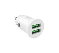 Cargador de coche 2x USB-A Pro Lite de 10 W - Blanco