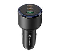 Cargador de coche 2x USB-C Power Delivery 95W y USB 3.0 30W Quick Charge