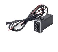 Cargador de coche 3.0 doble carga rápida USB teléfono PDA DVR adaptador Plug & Play cable para Toyota Rav4 carga rápida inteligente QC 3.0