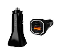 CARGADOR DE COCHE AISENS 38W1xUSB-C PD3.0 20W1xUSB-A QC3.0 18W NEGRO ASCH-CAR2PQC-BK