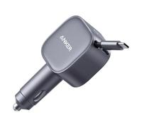 Cargador de coche Anker de 75W con cable USB-C retráctil
