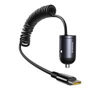 Cargador de Coche Baseus Tiny Star Mini USB-C 30W Power Delivery Quick Charge Negro