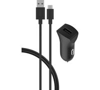 BigBen Connected Cargador de coche USB A Cable FastCharge USB A/USB C 3A, Negro