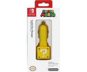 Cargador de coche Bloque de preguntas de Super Mario para Nintendo Switch