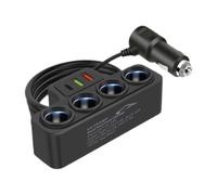 Cargador de coche con inversor - Adaptador para mechero USB, divisor de