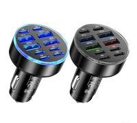 Cargador de coche de 10 puertos con funciones de carga avanzadas para todos tus dispositivos