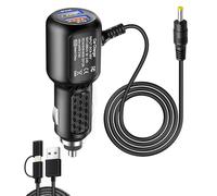 Cargador de coche de 12 V CC para reproductor de DVD portátil, adaptador de encendedor de cigarrillos de coche, cable de alimentación para Sylvania/DBPOWER/UEME/HDJUNTUNKOR/DRJ, cable de carga USB de