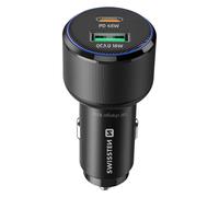 Cargador de coche de carga rápida 63W USB-C Power Delivery 45W y USB 3.0 18W