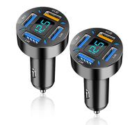 Cargador de coche de carga rápida USB QC universal negro