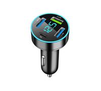 Cargador de coche de carga ultrarrápida USB PD QC de carga rápida universal negro