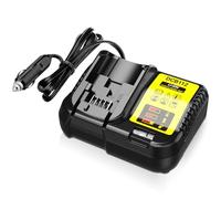 Cargador de coche de repuesto para batería Dewalt de 20 V, cargador DCB112 con salida de vehículo de 12 V CC para baterías de litio Dewaot de 12 V, 20 V y 60 V DCB201 DCB203 DCB204