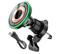 Cargador de coche de sujeción automática, soporte para teléfono de coche - Cargador de teléfono magnético para el coche,Rotación de 360 ° Venture del soporte de carga rápida y guión para la familia