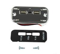 Cargador de coche dual PD de 12 a 24 V de 18 W con puertos USB para motocicletas, barcos, caravanas, autobuses con protección de tapa y carcasa de nailon