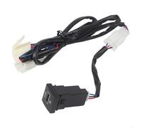 Cargador de coche dual USB para Golf 5 6 MK5 MK6 2006-2013 para qc3.0 PD toma de carga rápida negro (para QC 3.0)