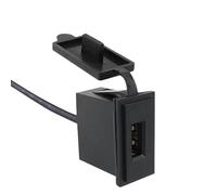 Cargador de Coche Enchufe 12V 24V Adaptador 2.4A Forma Cuadrada USB Único, Interruptor de Alimentación Impermeable para la Carga de Protección de la Seguridad del Coche