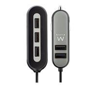 Cargador usb ewent para coche - 5 puertos - 54w