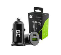 Cargador de coche - GREEN CELL - CADM-GC-38AC - 2 puertos USB - 38W - Aluminio negro