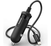 Cargador De Coche Hama Para IPhone IPod 5W/1A 1M Cable Negro
