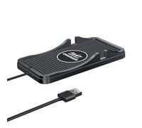 Cargador de coche inalámbrico, almohadilla de carga inalámbrica de 10 W para coche, soporte de teléfono para salpicadero, estación de carga antideslizante para coche para iPhone y dispositivos Samsung Qi habilitados