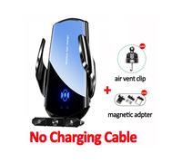 Cargador de coche inalámbrico con soporte magnético automático para iPhone 14, 13 y 12, Samsung y Xiaomi,