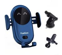 Cargador de coche inalámbrico con sujeción automática y soporte para teléfono para rejillas de ventilación, carga rápida de 10 W con sensor infrarrojo y rotación de 360 °, para teléfonos de 4.0 a 6.7