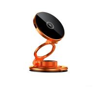 Cargador de coche inalámbrico magnético de 15 W con fuerte absorción magnética, soporte giratorio de 360°, carga rápida para iPhone y para teléfonos inteligentes Samsung, construcción de aleación de