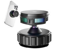 Cargador de coche inalámbrico - Soporte magnético para teléfono | Cargador Rápido de 15W con Luces Ambientales Para Camión Automático Vivir Viaje Y Viaje Por Carretera